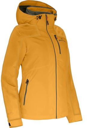 Bergson KURRIKA Thermo | Damen Regenjacke - Funktionelle Damen Thermo-Regenjacke mit Supra-Tex 20.000 Membran, Normal-/Kurz-/Langgrößen, 100% wasserdicht (20.000 mm Wassersäule) & Winddicht, verschwe