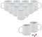 Lot de 12 tasses à café en porcelaine avec anse - Blanc - 310 ml - Pour café, thé, cacao - À peindre - Vides à personnaliser et à bricoler soi-même