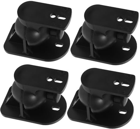 DIYEAH 4 Pièces Support Mural pour Haut Parleurs Fixation Murale Sturdy pour Haut Parleurs Satellites Économisante Espace pour Surround Immersif