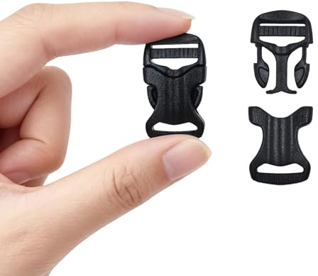 30PCS schwarze 10mm Kunststoff Mini Schnallen verstellbare Schnelle Seite Freisetzung Schnalle Clip für 1cm Band Gurte Paracord Armbänder Haustier Kragen Tasche Gepäck Zubehör Ersatz Clips Teile
