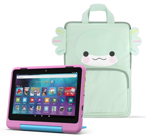 Amazon Fire HD 8 Kids Pro tablet (newest gen), ages 6–12 | 8 HD screen, parental controls, 13-hr battery, 32 GB + Carrying Case for Amazon Kids Tablets