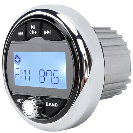 Kikumi Ricevitore Stereo Marino DC 12V Lettore MP3 Ricevitore Musicale Audio Multimediale Digitale per Nave di Veicoli di Ingegneria RV per Yacht