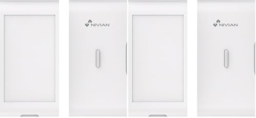 Nivian NVS-VIBRATION2 - Detector Inalámbrico de Vibración y Rotura de Cristal, Comunicación, Alcance 100 m, Instalación sin Cables, Compatible con Sistemas de Alarma Nivian (Paquete de 2)