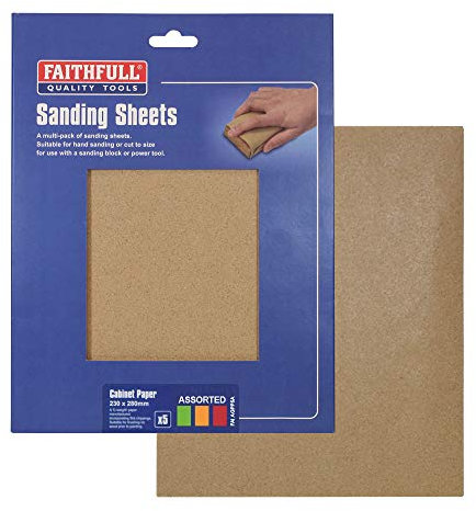 Faithfull AGPP5A Feuilles de verre assorties