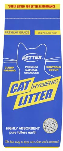 Pettex Premium Grey Clumping Cat Litter - 6 x 3kg