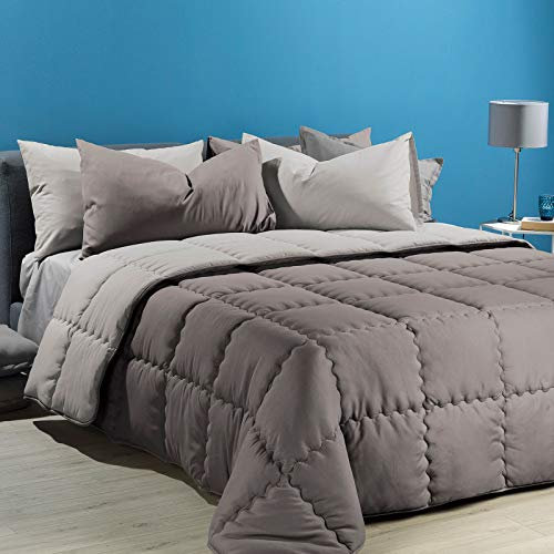 Caleffi - Trapunta Modern Tinta Unita Singolo Grigio