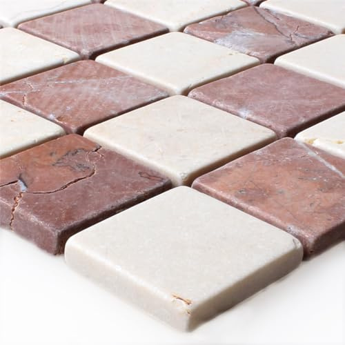 Naturstein Marmor Mosaikfliesen Random Bad Dusche Wand Boden Aussenfliese