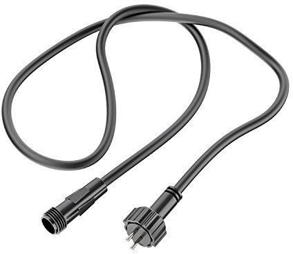 ledscom.de Verlängerungskabel für Stecksystem NEMO (IP44), 1 m, schwarz