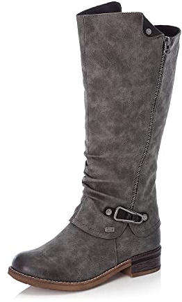 Rieker Donna Stivali 94652, Signora Stivali Invernali,Idrorepellente,riekerTEX