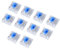 Topiky 10pcs mechanische Tastatur blau Schalter Gaming Keyboard Platte montiert blauen Schalter für Gateron RGB-Serie