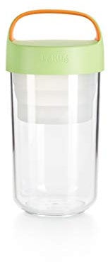 Lékué Recipiente hermético Jar To Go, Verde, 600 ml