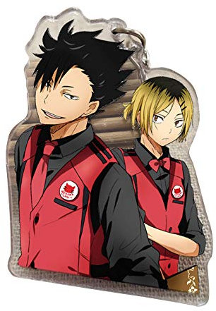 Anime Haikyuu Schlüsselanhänger zum Aufhängen, Ornament, doppelseitig, klare Acryl-Figur, Schlüsselanhänger, farbig bedruckt, Anhänger, Tasche, Zubehör, Anime für Mädchen und Jungen Gr. One size, Typ3