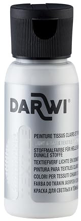 DARWI - DA0100050007C - Un flacon d'Opacifiant spécial Peinture Pour Tissus - 50 ML - DARWI TEXTILE OPACIFIANT - Loisirs Créatifs - Activité Manuelle - Bricolage