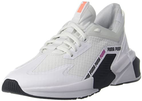 PUMA Damen Provoke XT FTR WN's Gymnastikschuh, Weiß-Schwarz-Orchid-Citrus, 37 EU, weiß, 37 EU