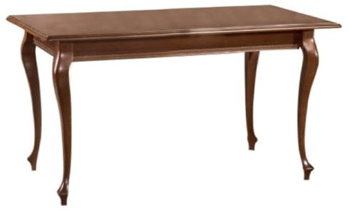 Casa Padrino Luxus Jugendstil Esstisch Braun 130 x 80 x H. 75,6 cm - Massivholz Küchentisch - Barock & Jugendstil Möbel Esszimmer Möbel