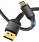 Maxonar [2 Pack] USB C DisplayPort Kabel 8K@60Hz 4K@60Hz/144Hz/120Hz 5K@60Hz 2K@240Hz Thunderbolt 3 zu DisplayPort HBR3 Typ C DP 1.4 für Mac Studio M1 MacBook Pro Mac Mini 2M VESA Zertifiziert