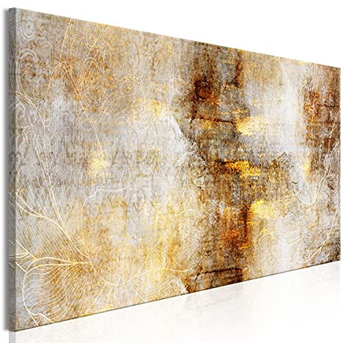 decomonkey Akustikbild Abstrakt 120x40 cm 1 Teilig Leinwand Modern Bilder Wandbilder XXL Schallschlucker Schallschutz Akustikdämmung Wandbild Deko Leise Modern Ornament