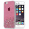 Cadorabo Hülle kompatibel mit Apple iPhone 6 Plus / 6S Plus Rundumschutz TPU Silikon Case Mädchen Glitzer Strass Design Slim Kratzfest Weiche Gummi Bling Schutzhülle für iPhone 6 PLUS/6S Plus in Rosa