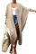 Bsubseach Frauen Lange Strand Badeanzug Cover Ups für Bademode Sexy Bikini Strand Kimono Strickjacke Aprikose