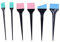 Ensemble de Pinceaux pour Teintures Capillaires, 6 Pièces Brosse pour Teintures Capillaires en Silicone pour Salon de Coiffure pour Salon de Coiffure
