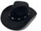 Willheoy Cowboy Hat for Women Western Hat for Men Cowboy Felt Adjustable Outdoor with Shapeable Brim Black