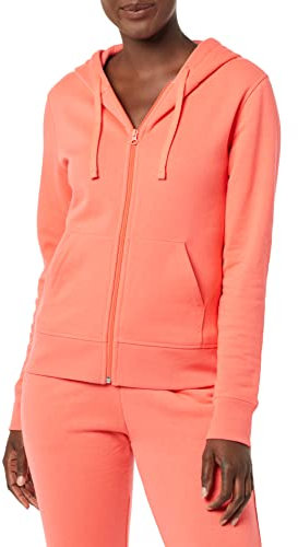 Amazon Essentials Sweat à Capuche zippé en Polaire (Grandes Tailles Disponibles) Femme, Rose Vif, XL