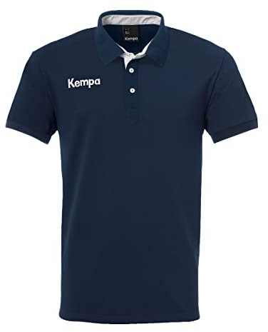 Kempa Herren Prime Polohemd, Marine/Weiß, S