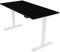 Ergotopia Desktopia Pro X Elektrisch höhenverstellbarer Schreibtisch, Ergonomischer Stehtisch für Büro oder Home Office (Schwarz, Gestell Weiß, 180 x 80 cm)