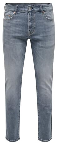 ONLY & SONS Herren Jeans ONSLOOM Slim 4604 - Slim Fit - Blau - Dark Blue Denim, Größe:34W / 32L, Farbvariante:Dark Blue Denim 22024064