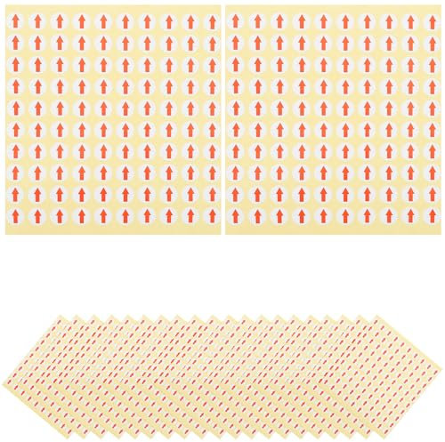 STOBOK 3200 Stück Produktprüfplakette Sticker Pfeile Kleine Klebepfeile Kleine Pfeile Selbstklebend Anweisungspfeilspitzenband Klebepfeile Rot Für Landkarte Aufkleber Etikett