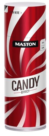 Maston Candy Effect Sprühfarbe - Apfelrot - Rot - dekorative Sprühfarbe - 400 ml