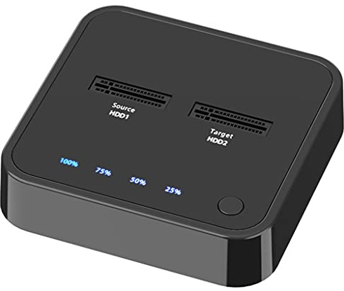 Docking station per disco rigido esterno da USB 3.1 tipo C a M.2 Dual Bay con clone offline per SSD M2 supporta supporto HDD da 2 TB (colore: K3016S) (K3016p)