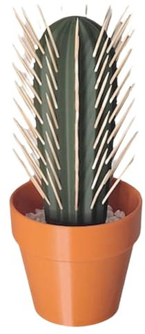 Dispenser per stuzzicadenti a forma di plants, dispenser per stuzzicadenti a forma di plants, con 117 fori, decorazione multifunzionale per piante grasse, dispenser di stuzzicadenti di facile