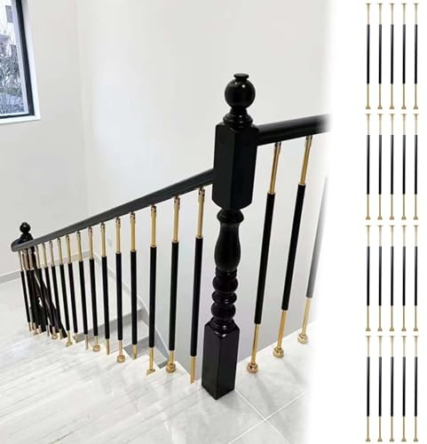 Geländer Außen/ Innen Treppengeländer Aluminium-Legierung Baluster für Treppe Innen 30 Pack, 37in hoch Treppe Baluster mit Schrauben, Treppe Remodel / Decks dekorative Spindeln Post ( Size : 20 Pc )
