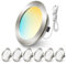 ALUSSO LIGHTING LED Einbaustrahler 12V, 3000K 4000K 6000K LED Spot 12V-24V, 4W 300LM Einbauspots LED 55-58mm für Wohnmobil Spiegelschrank Wohnwagen Van,Nickel,6er Set
