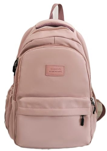 Auirshiky Zaino Scuola Superiore Ragazza, Zaino da Scuola Media Ragazzo Zaino Università Leggero Resistente all'acqua College Casual Daypacks, 14 Pollici Zaini Scuola Cartella Adolescente (Rose)