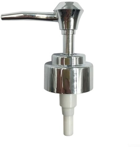 EpheyFIF Seifenspender-Pumpkopf, Lotionspender, Pumpenköpfe, Ersatzgewinde, 28/400 Gewinde, Ersatzpumpe, Flaschenspender für Badezimmer, Hotel (helles Silber)