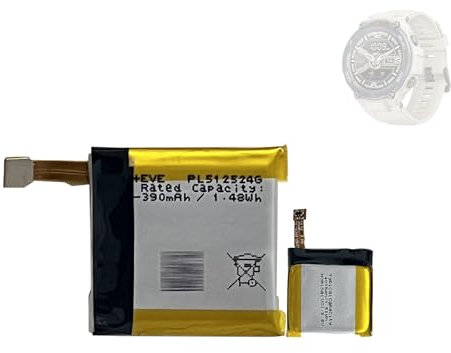 HIGHAKKU Ersatzakku Batterie PL512524G kompatibel mit AMA-zfit T-Rex A1801,A1918,A1808 Smartwatch Watch