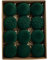 Morkite Set di 12 Palline floccate, in Velluto Vintage Rosso e Oro, Decorazione per Albero di Natale Floccata Bordeaux, Grandi Palline Decorative infrangibili da Appendere per ghirlande Natalizie