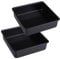 imposyu Juego de 2 Molde de Horno Cuadrado Acero al Carbono Bandeja Horno Antiadherente Cuadrado Pequeña Molde Horno Cuadrado para Pasteles de Lasaña, Brownie