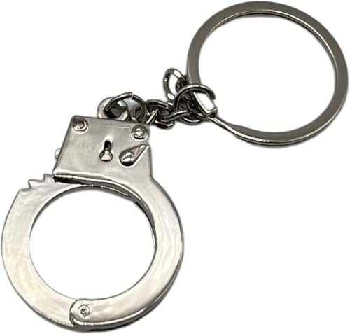 *** Schlüsselanhänger Polizei, Handschelle, Schlüsselanhänger, Miniatur, Capture - Schlüssel - Junggesellenabschied - Hochzeit - von Heble® ***