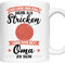 Strick Tasse | ich liebe nur eins mehr als stricken und das ist Oma zu sein | Strick Geschenk Stricken Tasse Strick Oma Kaffeebecher lustig