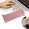 Long Keyboard Cover Compatible for MacBook - Raised Design for Long Nails, Silica Keyboard Film for Nail Art, Heart Design,For Women Valentine's Day Gifts (Pink, Heart)