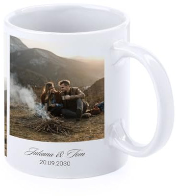 PROMO SHOP - Tazas Personalizadas para Parejas, Tazas de Desayuno Ideales para Regalar a Parejas y Enamorados, Tazas Originales, Regalo de San Valentín o Navidades