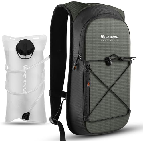 Hydration Backpack, Water Backpack with TPU Hydration Bladder, Hydration Pack with 2L Water Bladder for Hiking, Running, Cycling, Climbing, Camping Festivals-Running Rucksack