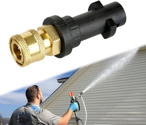 1pcs Pressure Washer Gun Adapter,Pressure Washer Adapter High Pressure Washer Gun Adapter Nozzles with 1/4 Quick Connector Fitting,Compatible with Karcher K Series, K2, K3, K4, K5, K6, K7