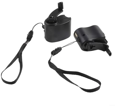 2 x Dynamo-Handkurbel-Ladegerät, manuelle USB-Stromquelle für digitale Geräte