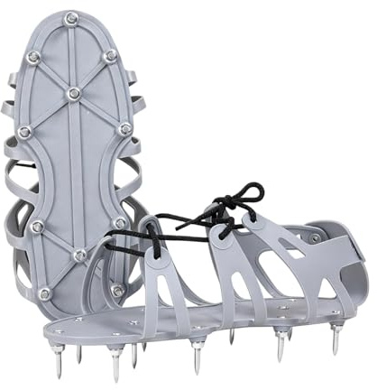 Professionelle Belüfter-Schuhe, verstellbare Grasbelüfter-Schuhe, bequem für Belebung von Boden, Gras, Boden, Stahl, Nagel, Gartenarbeit für Erde