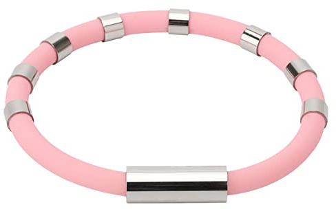 Coppia Messaggio In Anelli Sportivi Bracciale in Silicone antistatico con 8 Elimina gli anioni statici del corpo Cinturino da polso per jogging Inverno da rimuovere in Quarzo Bracciale Frasi Argento