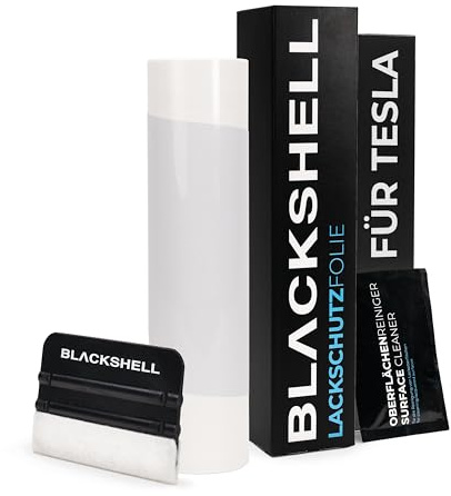 Blackshell® Ladekantenschutz Folie passend für Tesla Model Y | 2020-2025 Transparent - passgenauer Ladekantenschutz inkl. Set für Folierung